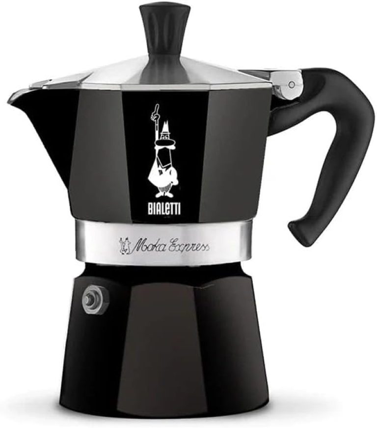 Bialetti Moka Color, Pot Moka 6 tasses (250 ml), Aluminium, Noir