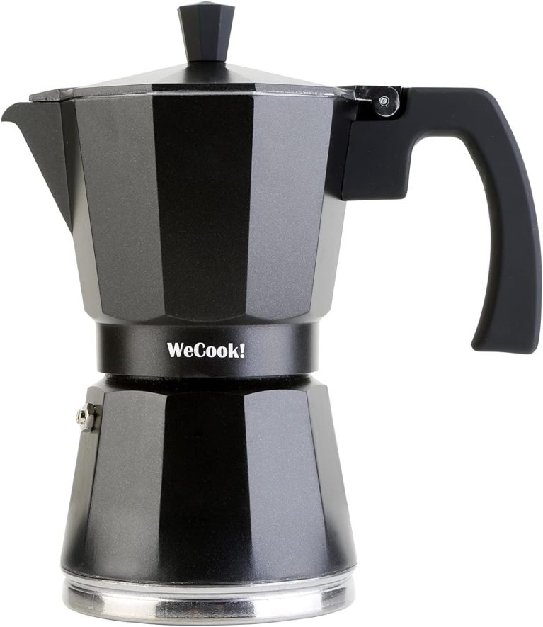 WECOOK! Luccia Cafetière Expresso Italienne à Induction en Aluminium, 1-3 Tasses