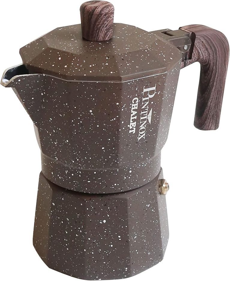 Pintinox Moka Nature 3 Tasses, Cafetière Italienne en Aluminium