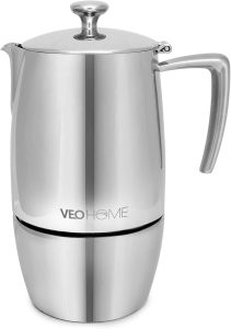 VeoHome Cafetière Italienne Inox 500 ml